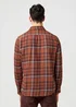 Wrangler One Pocket Flannel Shirt Fired Brick