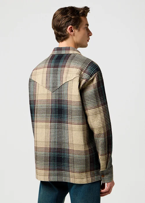 Wrangler Casey Jones Resort Shirt Electric Teal