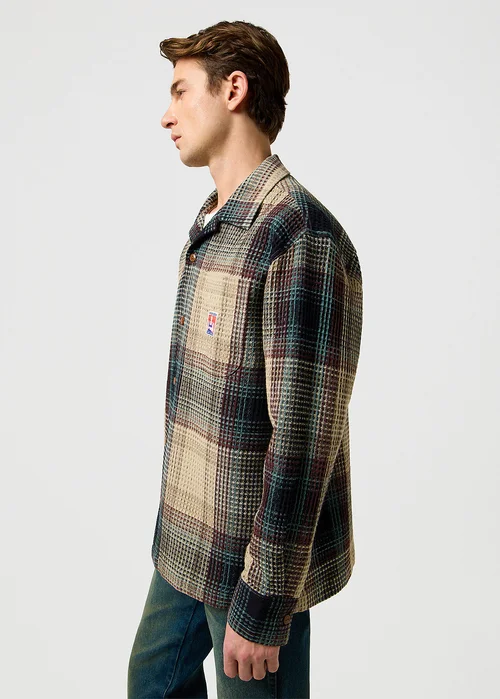 Wrangler Casey Jones Resort Shirt Electric Teal