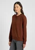 Lee Raglan Crew Sweatshirt Luxe Brown