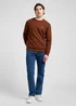 Lee Patch Crew Sweatshirt Luxe Brown