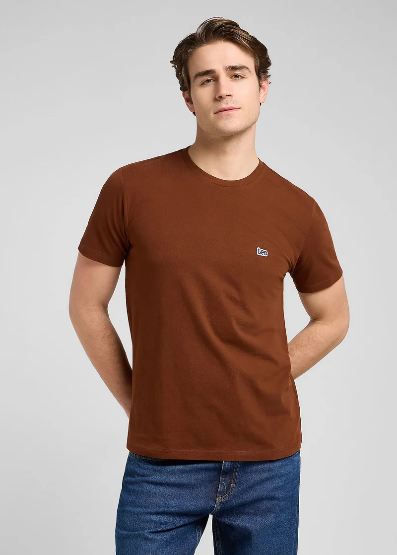 Lee Short Sleeve Logo Tee Luxe Brown