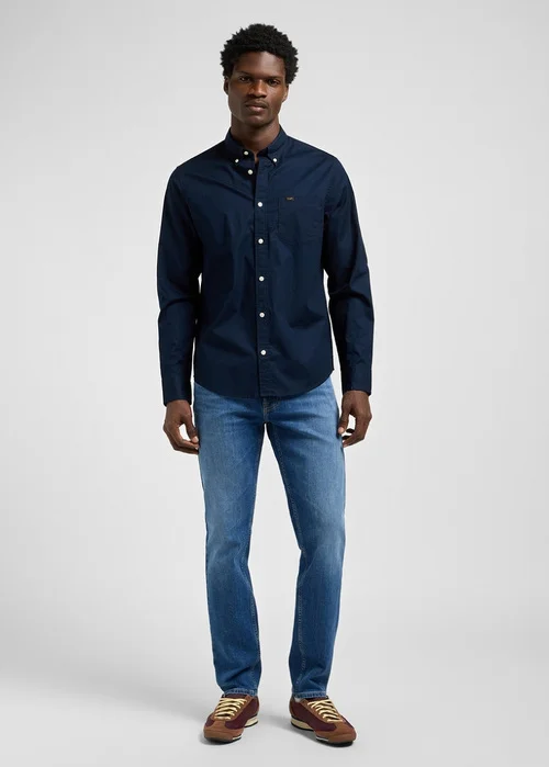Lee Button Down Shirt Rivet Navy