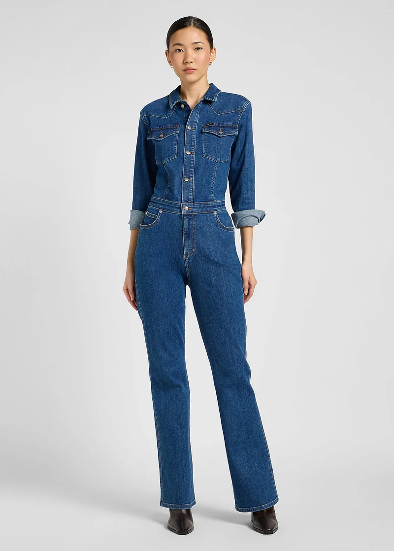 Lee Slim Western Jumpsuit Upstream