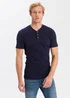 Cross Jeans T Shirt H Neck Navy 001