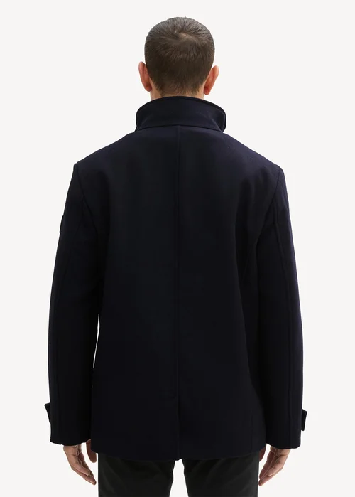 Tom Tailor 2 In 1 Jacket In Wool Sky Captain Blue