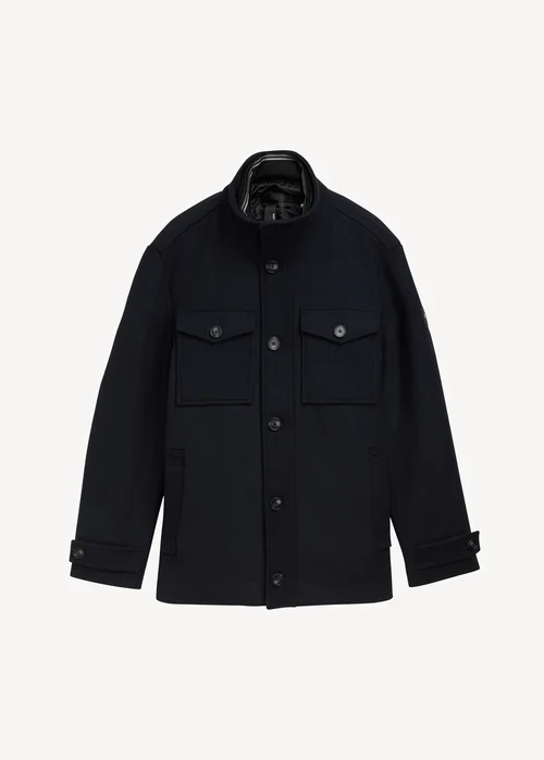 Tom Tailor 2 In 1 Jacket In Wool Sky Captain Blue