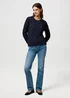 Wrangler Cable Knit Sweater Dark Navy