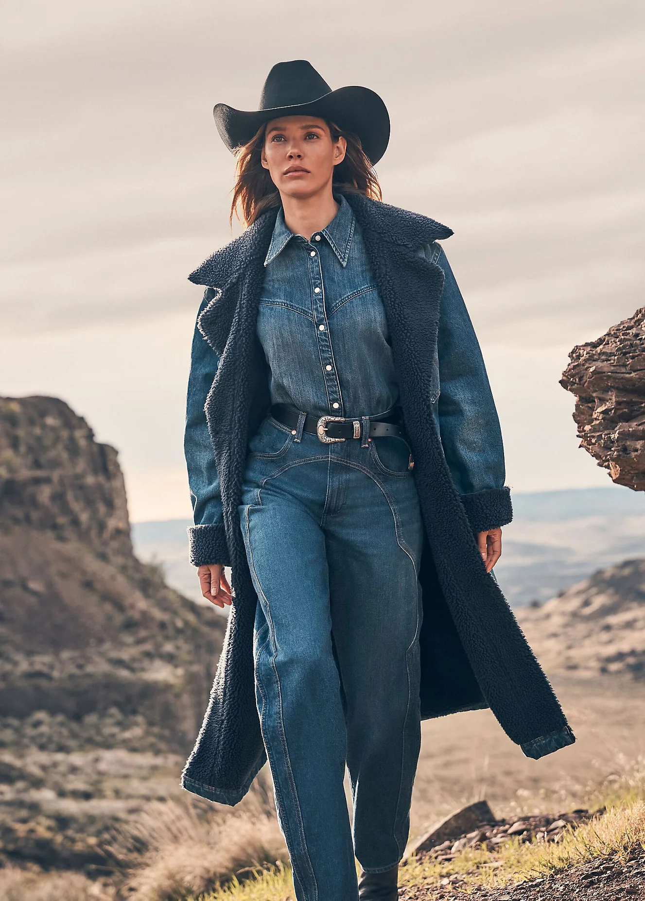 Wrangler Regular Yoke Shirt Sparkle Blue