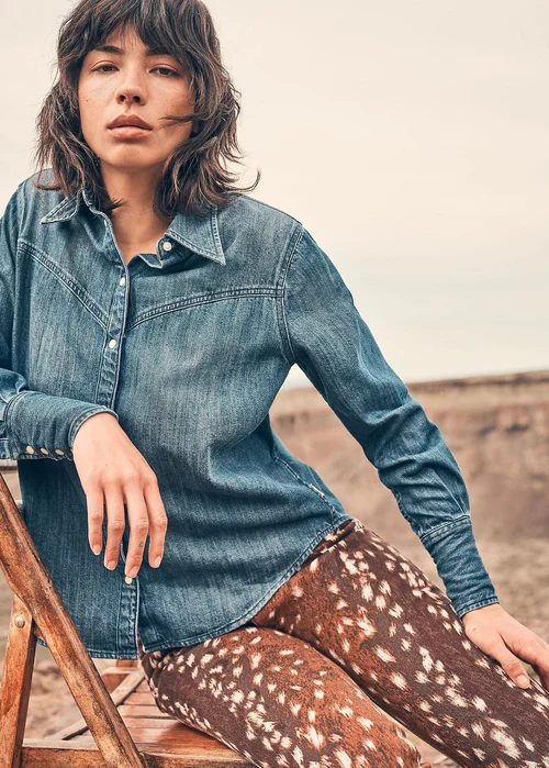 Wrangler Regular Yoke Shirt Sparkle Blue