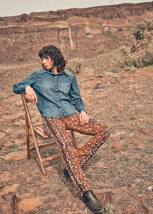 Wrangler Regular Yoke Shirt Sparkle Blue