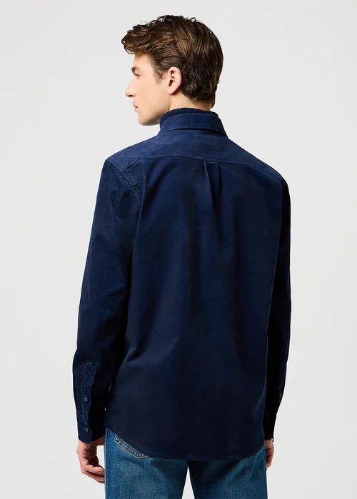 Wrangler 1 Pocket Courdoy Shirt Navy