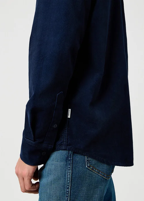 Wrangler 1 Pocket Courdoy Shirt Navy