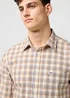 Wrangler One Pocket Shirt White Check