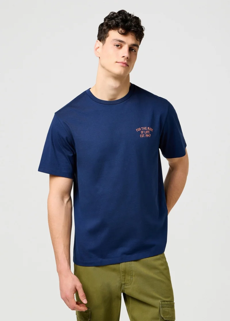 Wrangler Graphic Tee Black Iris