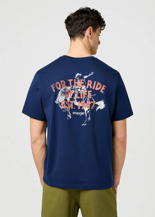 Wrangler Graphic Tee Black Iris