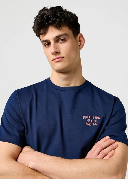 Wrangler Graphic Tee Black Iris