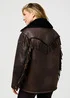 Wrangler Fringe Jacket Brown Leather