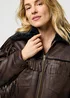 Wrangler Fringe Jacket Brown Leather