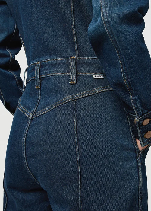 Wrangler Western Coverall Jumpsuit Rustic Rinse