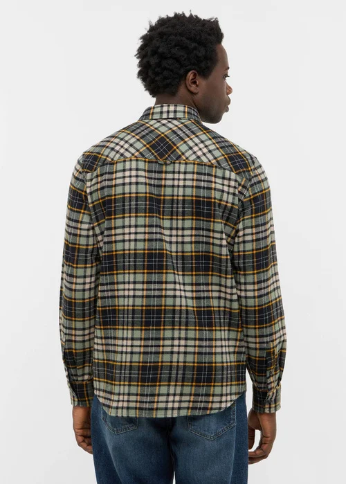 Mustang Eastbridge Brushed Twill Big Check Green