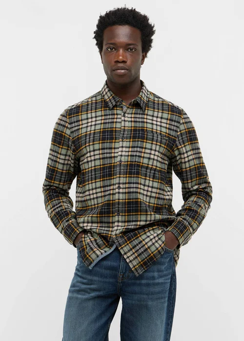 Mustang Eastbridge Brushed Twill Big Check Green