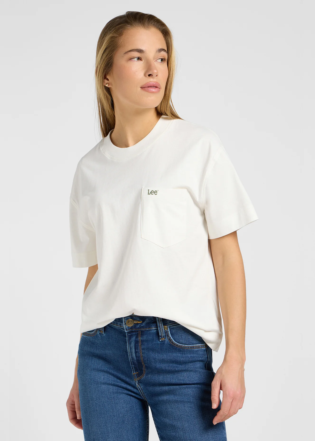Lee Short Sleeve Tee Ecru