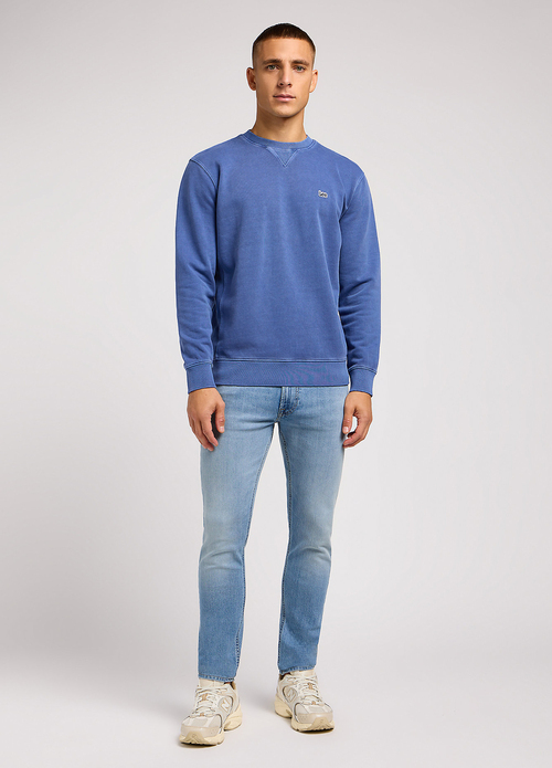 Lee Plain Crew Sweatshirt Surf Blue - 112349355