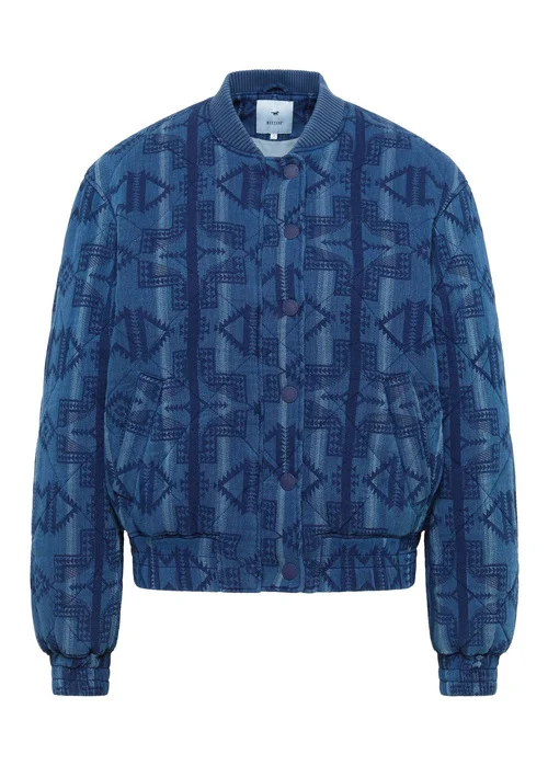 Mustang Bouse Indigo Ikat Jacquard