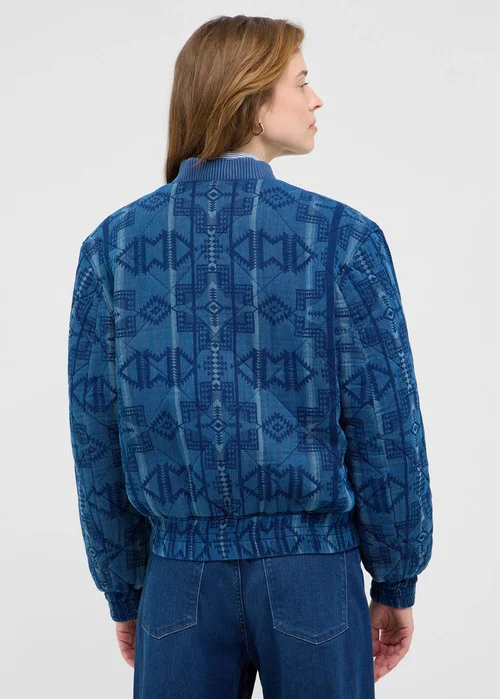 Mustang Bouse Indigo Ikat Jacquard