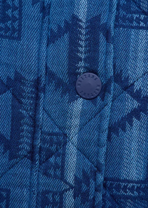 Mustang Bouse Indigo Ikat Jacquard