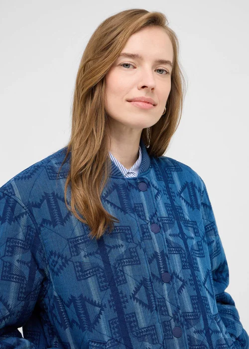 Mustang Bouse Indigo Ikat Jacquard