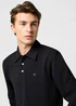 Wrangler Long Sleeve Polo Shirt Black