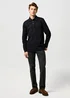 Wrangler Long Sleeve Polo Shirt Black