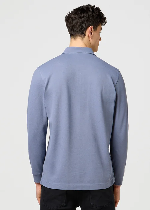 Wrangler Long Sleeve Polo Shirt Grisaille