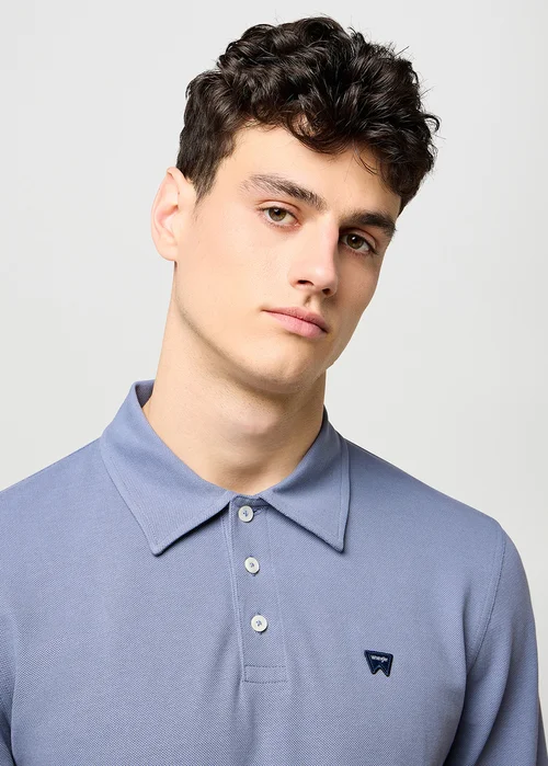 Wrangler Long Sleeve Polo Shirt Grisaille