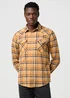Wrangler Western Shirt Brown Blue Check