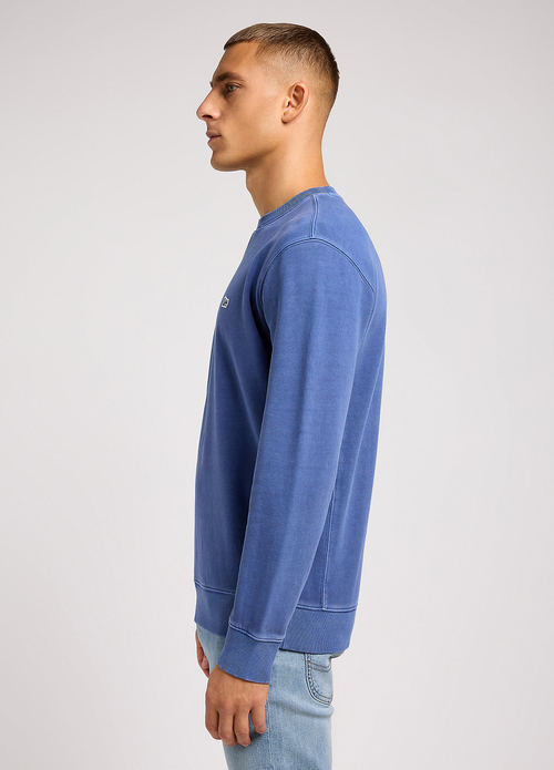 Lee Plain Crew Sweatshirt Surf Blue - 112349355