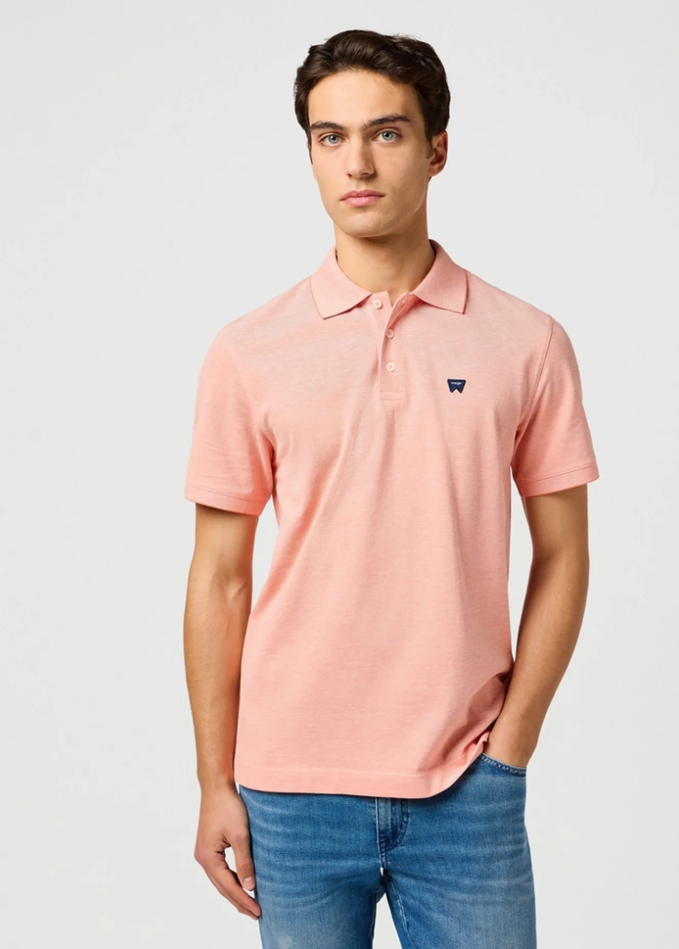 Wrangler Refined Polo Shirt Orange