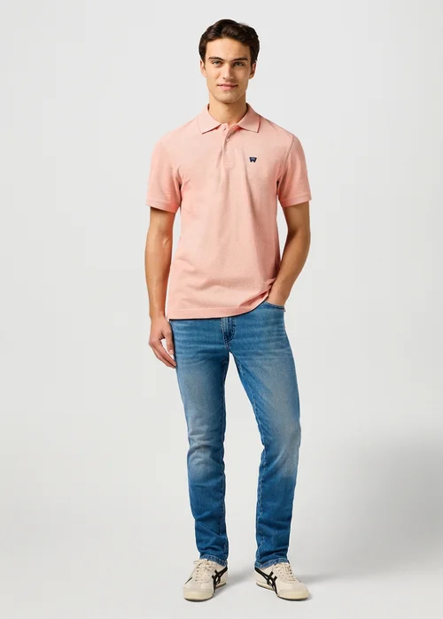 Wrangler Refined Polo Shirt Orange