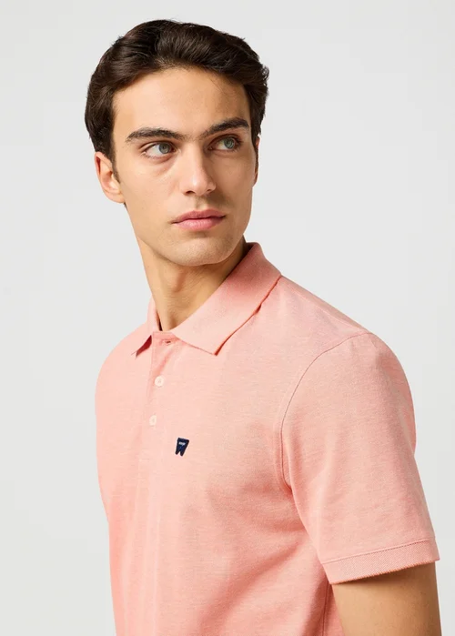 Wrangler Refined Polo Shirt Orange