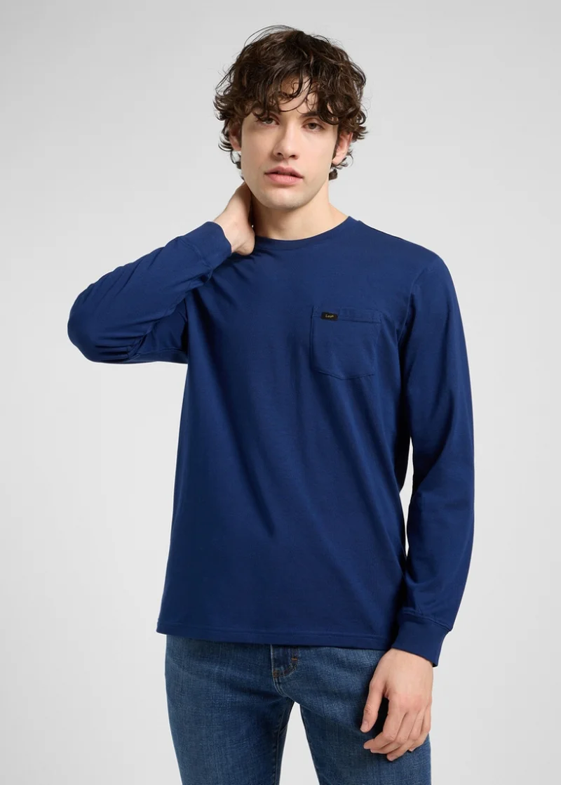 Lee Long Sleeve Pocket Tee True Navy