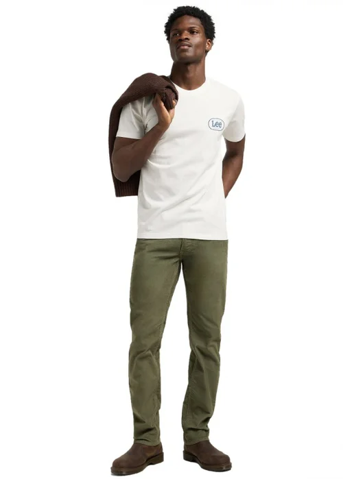 Lee Regular Small Logo Tee Ecru