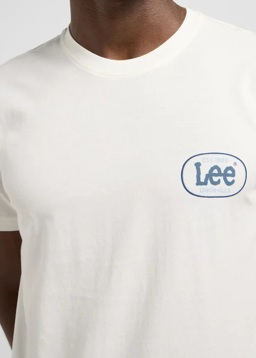 Lee Regular Small Logo Tee Ecru