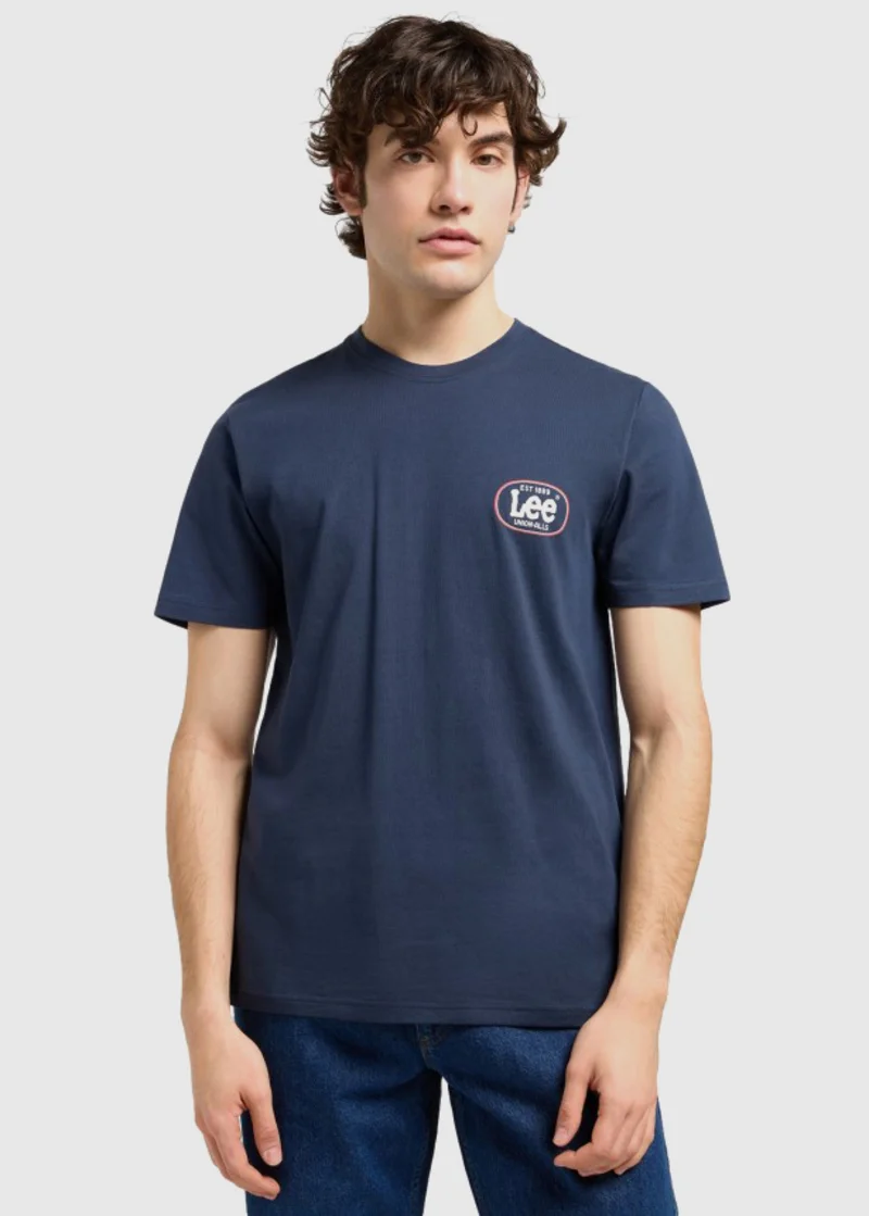 Lee Regular Small Logo Tee Mood Indigo