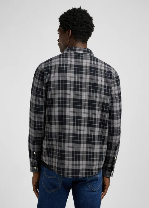 Lee Leesure Shirt Black Painter Gray Check