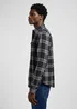 Lee Leesure Shirt Black Painter Gray Check