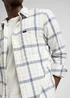 Lee Leesure Shirt Ecru Indigo Plain Check