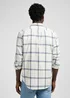 Lee Leesure Shirt Ecru Indigo Plain Check