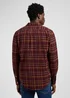 Lee Leesure Shirt Velvet Brown Plaid Check